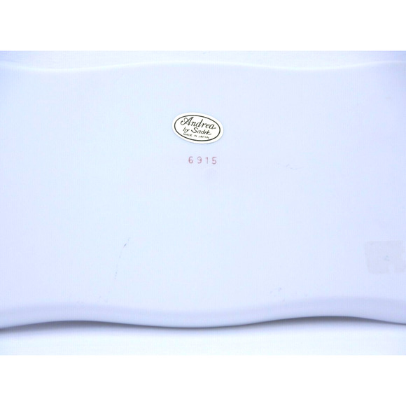 Andrea by Sadek Jewelry Vanity Trinket Tray with Butterflies & Flowers Vintage - Picture 5 of 6